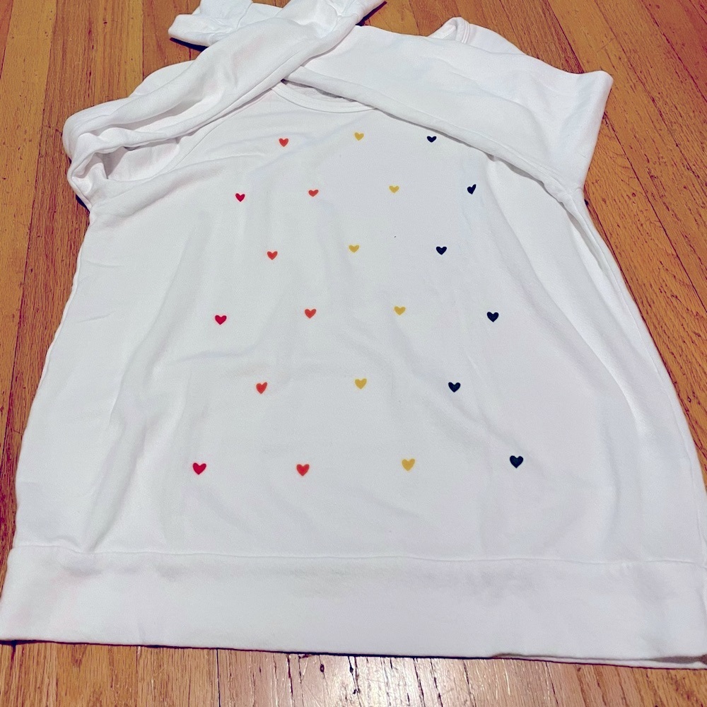 NWOT Sundry rainbow hearts sweatshirt - sizes or 2/m